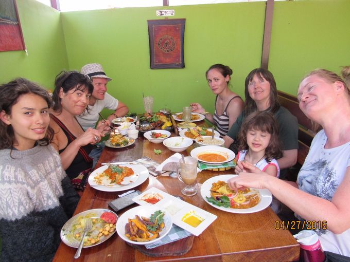 Enjoying yummy and healthy vegan food in Cusco! :) One of the best vegan places in Cusco! :D